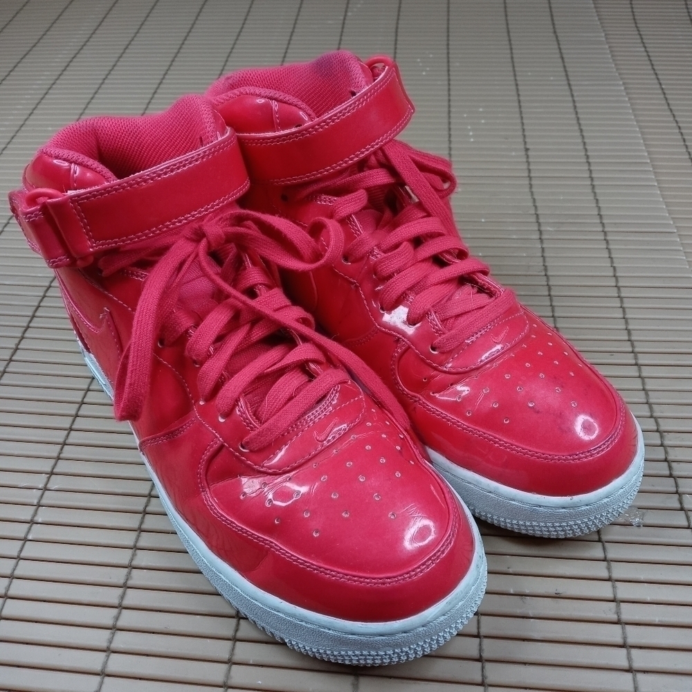 Nike Air Force 1 Mid '07 LV8 UV Siren Red/Pink White Mens 8.5 Sneaker AO0702 600